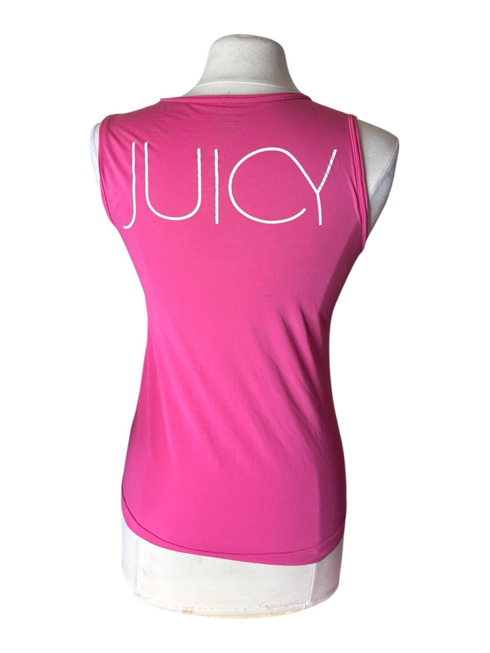 Y2K yoga mom core Pink 'Down Dog Couture' Sleeveless Tank Top - Picture 2 of 2